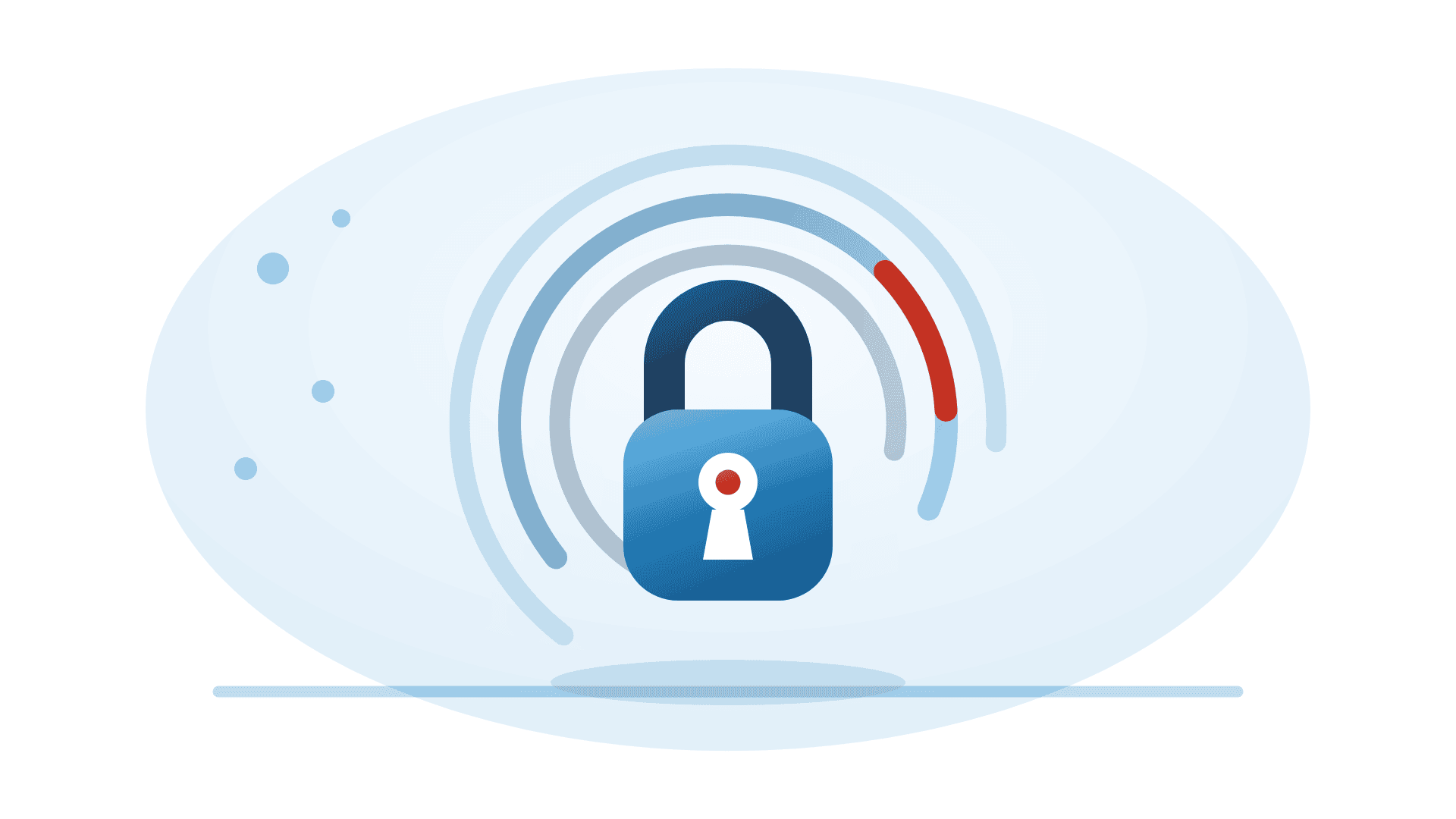 Illustration sur le thème de la sécurité avec un cadenas et une clé